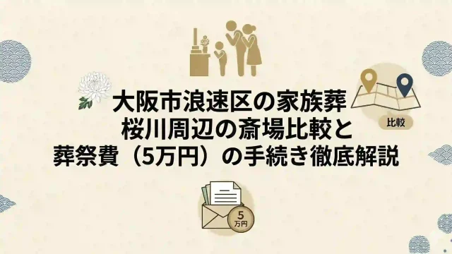 大阪市浪速区の家族葬｜桜川周辺の斎場比較と葬祭費（5万円）の手続き徹底解説